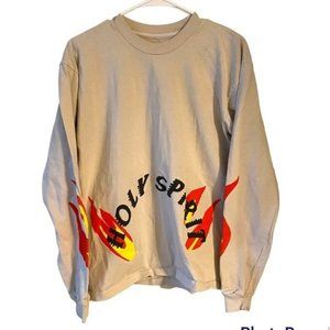 Sunday Service Holy Spirit Kanye‎ West Flame Graphic Long Sleeve Crewneck Small